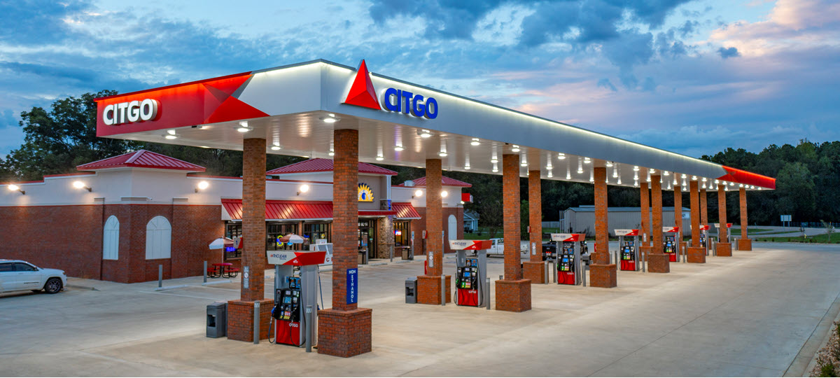 CITGO branded fuel station